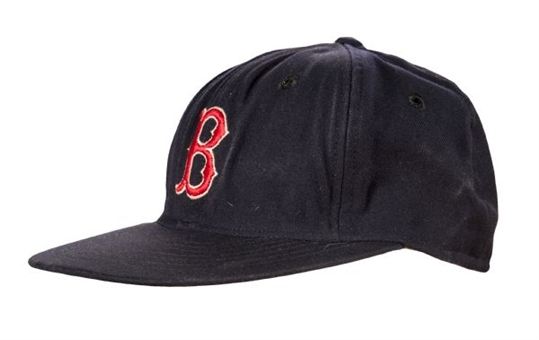 Ted Williams Signed Vintage Boston Red Sox Cap 